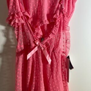 👀BUNDLE😍SAVE🥳 Pink Ruffled Dress with Bow